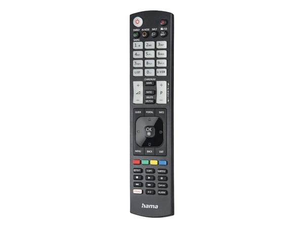Hama 00221061, TV, IR Kabelfri, Trykknapper, Svart