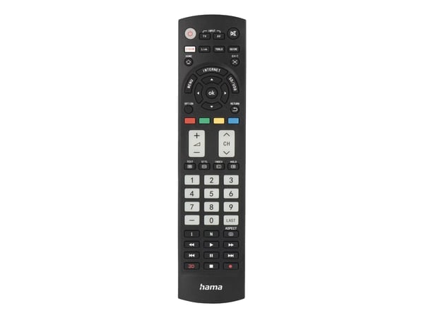 Hama 00221064, TV, IR Kabelfri, Trykknapper, Svart