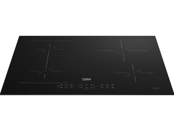 Beko HII64200SFMT, Musta, Kiinteä, 59 cm, Keittoalueinduktioliesi, Lasi, 4 alue(tta)