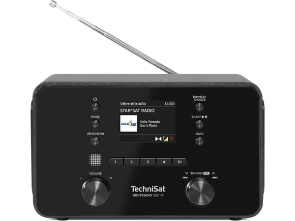 TechniSat DigitRadio 550 IR, Personlig, Digitalt, DAB+, FM, 87,5 - 108 MHz, 174 - 240 MHz, PLL