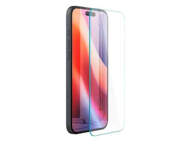Spigen Glas.tR Slim HD, Apple, iPhone 16 / iPhone 15, Iskunkestävä, Naarmuuntumisenkestävä, Läpinäkyvä, 1 kpl