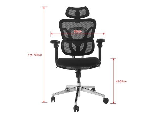 Equip ergonominen toimistotuoli pää- ja käsinojilla sw lite Retail (651053)