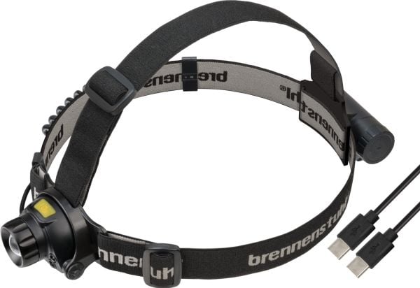 Brennenstuhl 1177310010, Otsapanta taskulamppu, Musta, Muovi, Lataus, IP44, LED