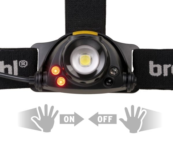 Brennenstuhl 1177310010, Hodebåndslommelykt, Sort, Plast, Lade, IP44, LED