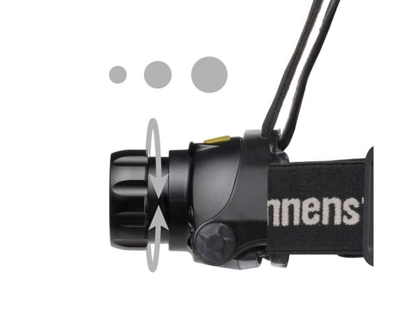 Brennenstuhl 1177310010, Hodebåndslommelykt, Sort, Plast, Lade, IP44, LED