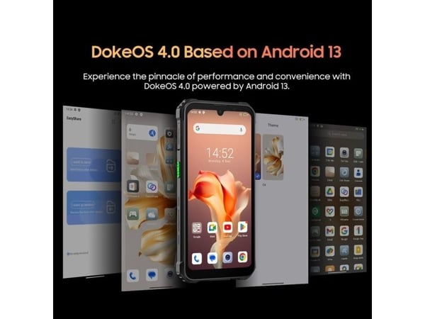 Blackview MOBILE PHONE BV5300 PLUS NFC/8/128GB BLACK, Slate, Triple SIM, 15.5 cm (6.1"), Bluetooth, 6580 mAh, Black