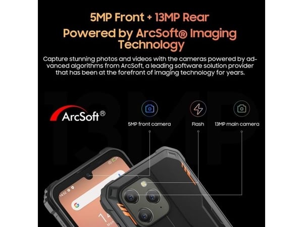 Blackview MOBILE PHONE BV5300 PLUS NFC/8/128GB BLACK, Slate, Triple SIM, 15.5 cm (6.1"), Bluetooth, 6580 mAh, Black