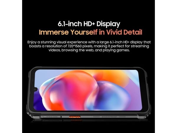 Blackview MOBILE PHONE BV5300 PLUS NFC/8/128GB BLACK, Slate, Triple SIM, 15.5 cm (6.1"), Bluetooth, 6580 mAh, Black