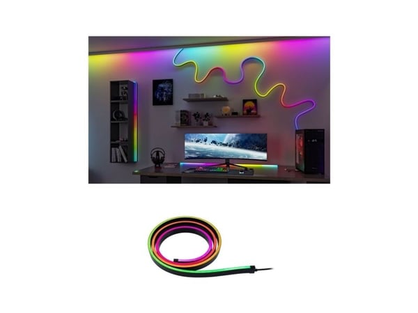 Paulmann Black Neon, Universale lysstriper, Svart, Plast, IP20, III, Blå, Grønn, Rød