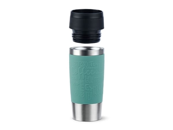 EMSA Reisekrus Classic , Rustfritt stål, Blå, Silikon, Rustfritt stål, Polypropylen (PP), 36 ml, 8,3 cm, 200 mm