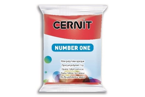 Cernit Number One - Modelleringsleire - 56 g - rød