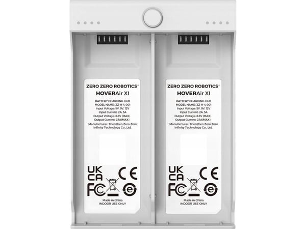 HOVERAir - USB-batterilader - 1050 mAh - 2 x batterier lader - 2.1 A - hvit - for HOVERAir X1 Fly More Combo