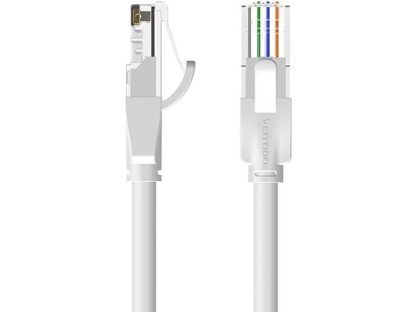 Vention - Koblingskabel - RJ-45 (hann) til RJ-45 (hann) - 3 m - 5.5 mm - UTP - CAT 6 - formstøpt, uten hindringer, flertrådet - grå