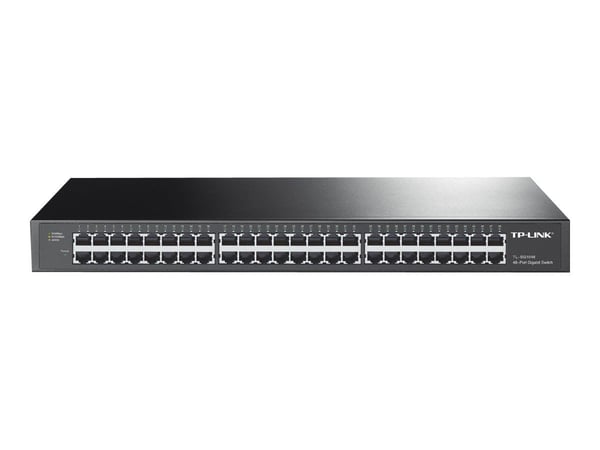TP-Link TL-SG1048, Hallitsematon, Gigabit Ethernet (10/100/1000), Täysin kaksipuolinen, Telineasennus, 1U