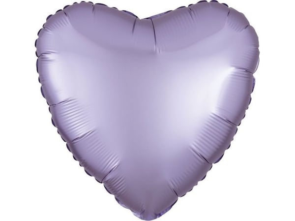 AMSCAN folieballong Lustre pastell lilla hjerte 43 cm løs (9914123-92)