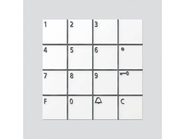 Siedle COM 611-02 W, Keypad, Vit, Siedle, 140 mA, 99 mm, 27 mm