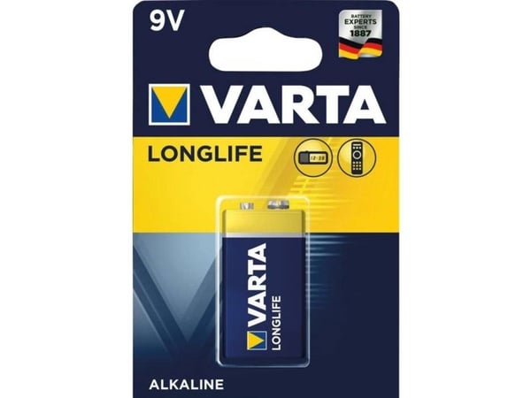 Varta Longlife 04122 - Batteri 9V - Alkalisk