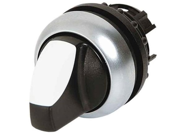 Eaton M22-WRK, Vipukytkin, Musta, Hopea, Valkoinen, IP66, 29,7 mm, 45,9 mm, 29,7 mm