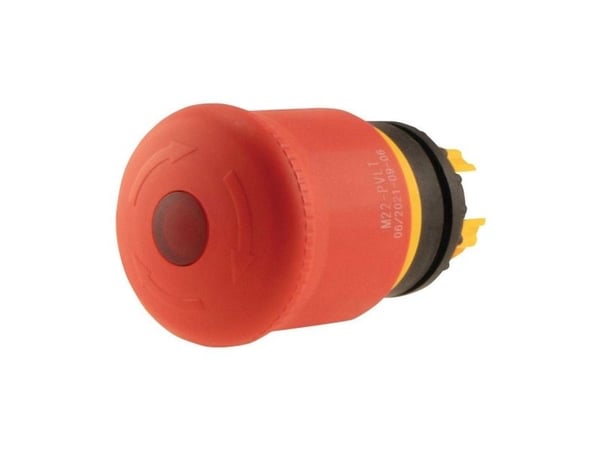 Eaton M22-PVLT, Kiertokytkin, Muovi, Musta, Punainen, IP66, IP67, IP69, 38 mm, 38 mm