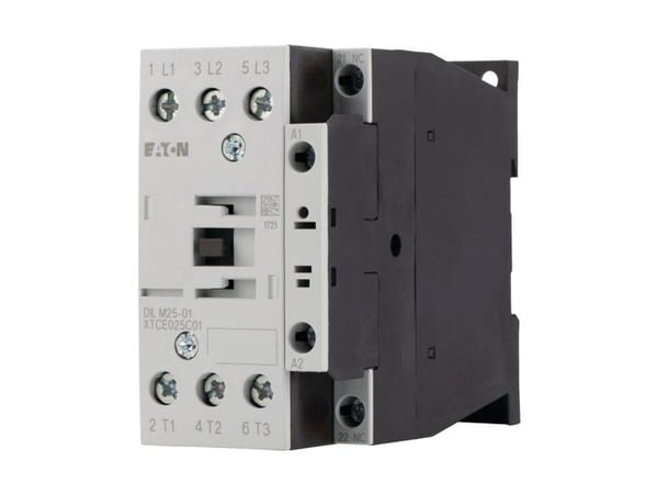 Eaton DILM25-01(RDC24), Kontaktori, Musta, Valkoinen, IP00, 56 mm, 85 mm