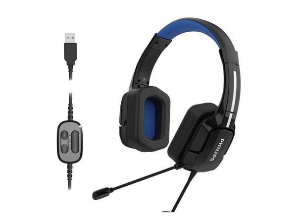 Philips 4000 series TAGH401BL/00, Langallinen, Pelaaminen, 20 - 20000 Hz, 250 g, Kuulokkeet, Musta