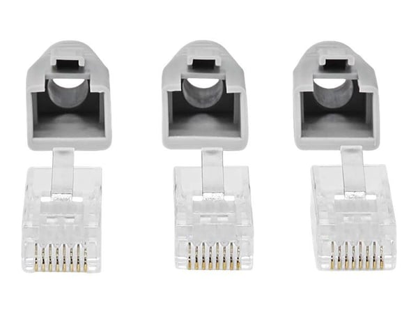 Nedis CCBW89360GY, RJ-45, harmaa, uros, suora, polyvinyylikloridi (PVC), kat. 6