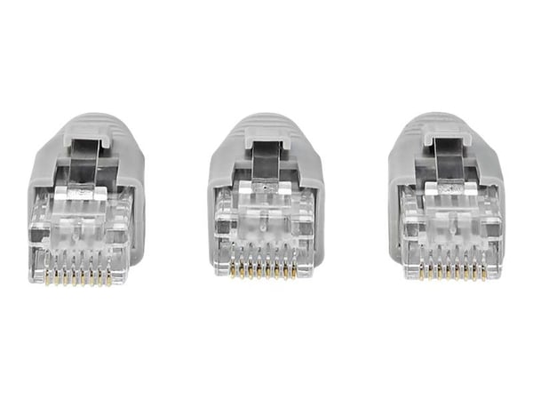 Nedis CCBW89360GY, RJ-45, harmaa, uros, suora, polyvinyylikloridi (PVC), kat. 6