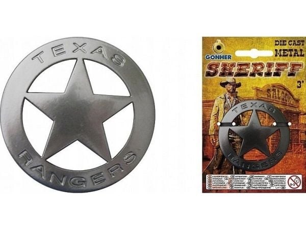 Gonher metallisk sheriffmärke 14/0 01407