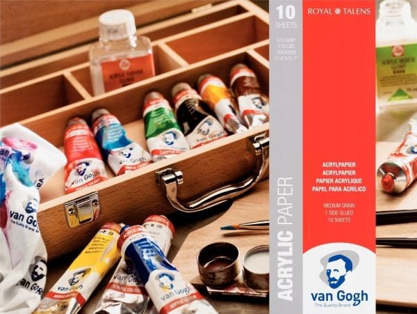 Van Gogh akrylpapirblokk | 30 x 40 cm, 370 g, 10 ark