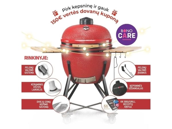 Kamado_Bono Grilli Kamado Bono Limited Punainen