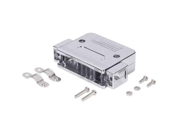 BKL Electronic 10120077 D-Sub poltall: 15, plast/metallisert, 180°, sølv, 1 stk