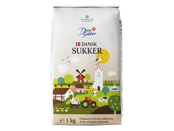Sukker Stødt Melis 1 kg,1 kg/ps