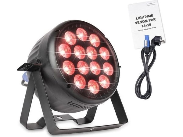 LIGHT4ME VENOM PAR 14x15 LED RGBW reflektor dekorasjonslys