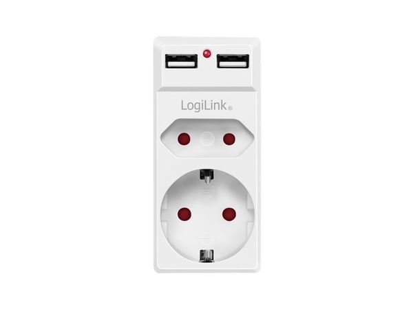 LogiLink PA0276, 1 AC-utganger, Type F, 230 V, 50 Hz, 16 A, 3680 W