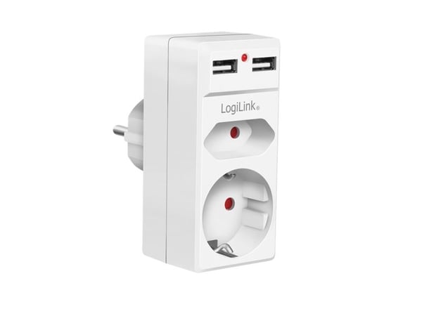 LogiLink PA0276, 1 AC-utganger, Type F, 230 V, 50 Hz, 16 A, 3680 W