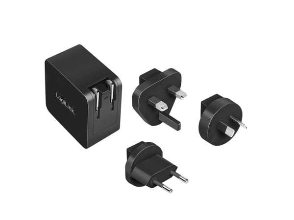 LogiLink PA0302, Innendørs, AC, 20 V, 3,25 A, Sort