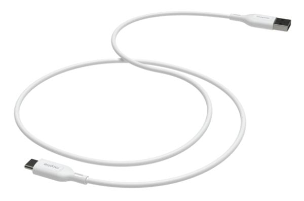 mophie essentials 409913779, 2 m, USB A, USB C, Valkoinen