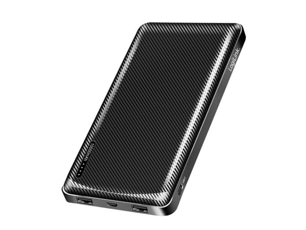LogiLink PA0316, 10000 mAh, 12 W, Sort