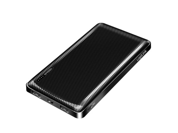 LogiLink PA0316, 10000 mAh, 12 W, musta