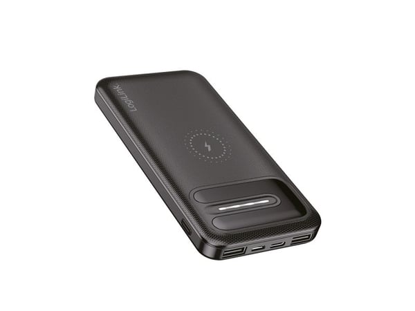 LogiLink PA0305, 8000 mAh, Lithium Polymer (LiPo), Trådløs lading, 3,7 V, 10 W, Sort