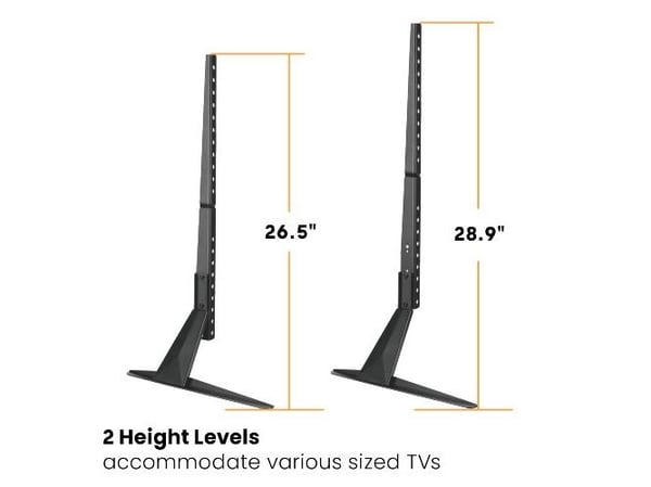VivoLink - Stativ - for monitor / flatpanel - stål - svart - skjermstørrelse: 23"-75" - monteringsgrensesnitt: 800 x 400 mm - skrivebord