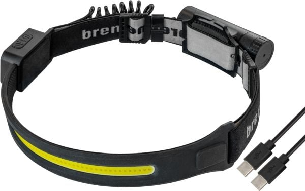 Brennenstuhl 1173760000, Taskulamppu otsapanta, musta, muovi, IP44, LED, 500 lm