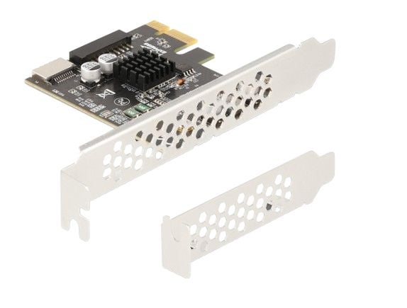 Delock - Lagring / USB3.0 controller - 2 Kanal - USB 3.0 - lavprofil - PCIe 3.0