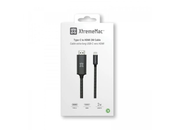 MCL XWH-ACH2-13, 2 m, USB C, HDMI-tyyppi A (vakio), Uros, Uros, Suora