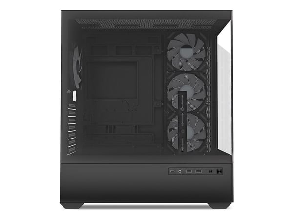 Sharkoon AK6 RGB, PC, Sort, ATX, Micro ATX, Mini-ATX, Herdet glass, Multi, Tilbake, Side