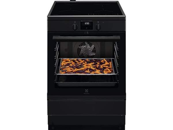 Electrolux SurroundCook LKI66440NK - Komfyr - med dampfunksjon - frittstående - bredde: 59.6 cm - dybde: 60 cm - høyde: 85 cm - med selvrens - Klas...