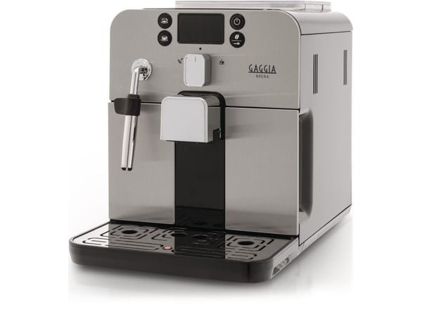 Gaggia Brera RI9305 - Automatisk kaffekokare med mjölkskummare - 15 bar - svart/silver
