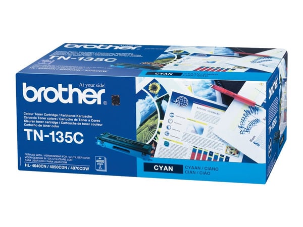 Brother TN135C, 4000 sivua, Syaani, 1 kpl