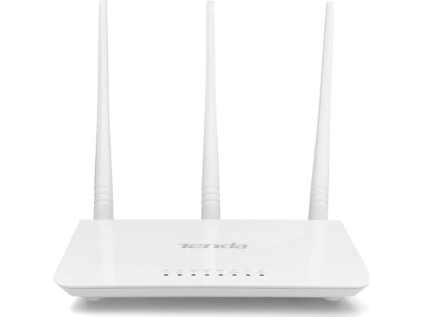 Tenda F3, Wi-Fi 4 (802.11n), Ethernet/bredbåndsforbindelse, Hvit, Frittstående router