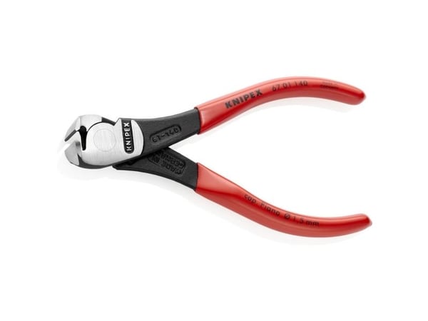 Knipex 67 01 140, Hovtang, Kromvanadiumstål, Plast, Rød, 140 mm, 152 g